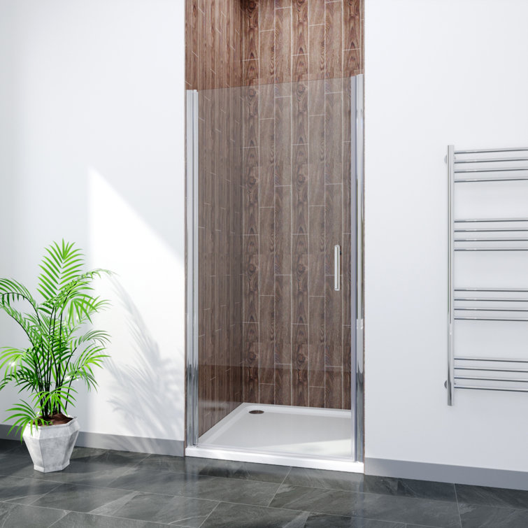 Belfry Bathroom Peele Rectangular Shower Enclosure with Tray Wayfair